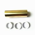 thumbnail image 2 of Guitar Slide + Adjustable Width Matching Ring Steel Guitar Brass Guitar Slide Finger Picks for Dobro Lap TAPDRA Spare Part, 2 of 3