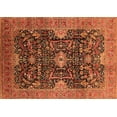thumbnail image 1 of Ahgly Company Indoor Rectangle Oriental Orange Industrial Area Rugs, 8' x 12', 1 of 4
