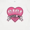 thumbnail image 4 of Inktastic Gigi Loves Me Girls Granddaughter Girls Baby T-Shirt, 4 of 5