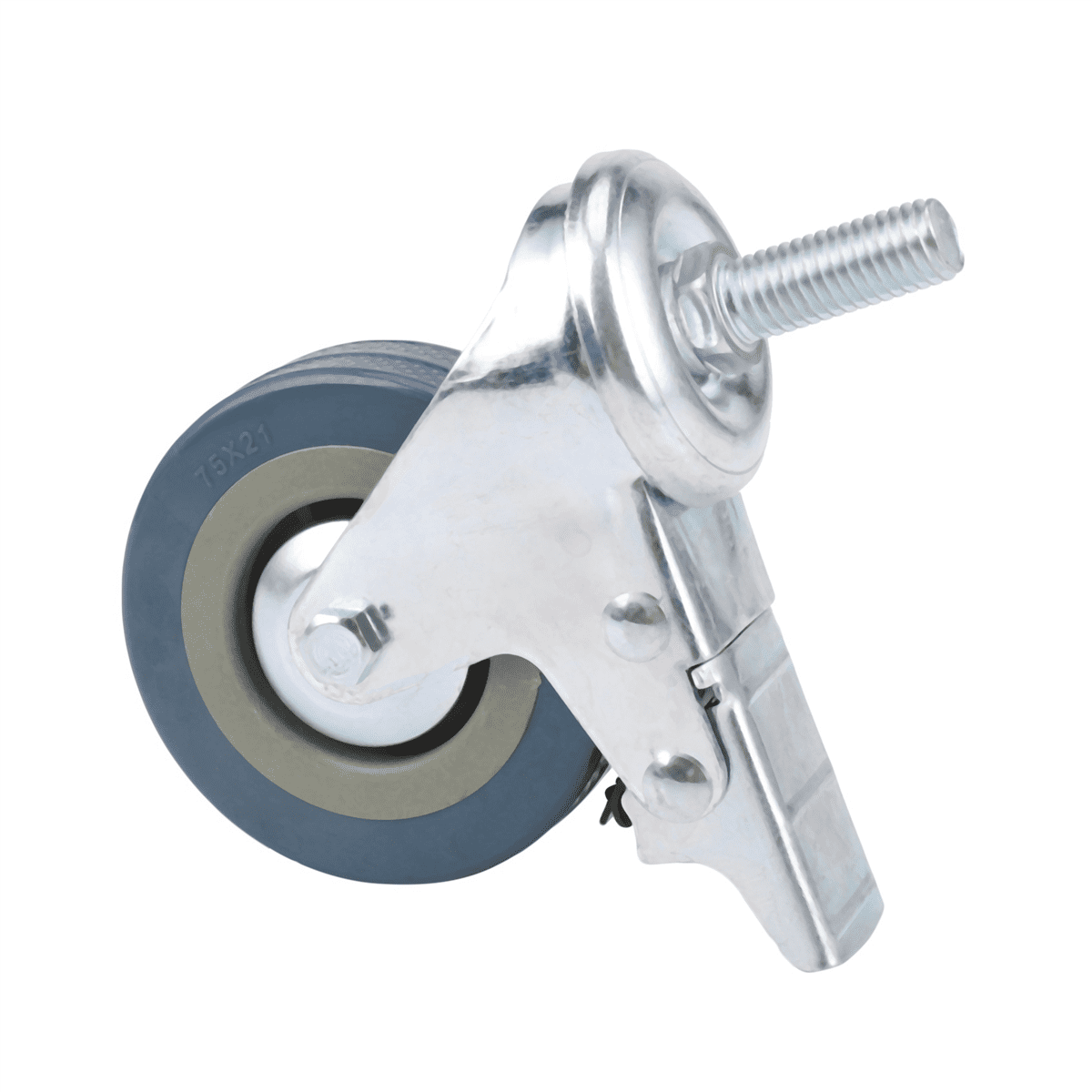 Heavy Duty 75mm Swivel Castor with Brake Trolley Casters Wheels for Furniture, Set of 20