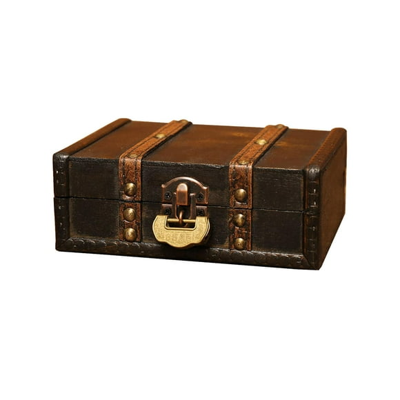 yuksok Boîte au Trésor Antique Contenant à Bijoux Boîte à Bijoux pour Chambre Salon B