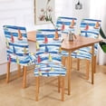 thumbnail image 2 of Yayeee 2 Pack Dining Chair Covers Stretch Parson Chairs Slipcovers Seat Protector, Orange Sailboats, 2 of 6