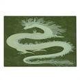 thumbnail image 2 of Dragon Cutting Board, Chinese Reptile Dragon Eastern Culture Medieval Themed Grunge Style Pattern, Decorative Tempered Glass Cutting and Serving Board, Large Size, Yellow and Green, by Ambesonne, 2 of 5