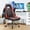 Red, variant on Nextay Gaming Chair, Ergonomic Office Leather Racing Chair with Flip-up Armrest, Black Blue