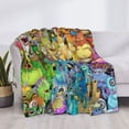 thumbnail image 3 of My Singing Monsters Game Flannel Blanket Cozy Ultra-Soft Micro Throw Blanket For Bed Sofa Couch Car Office Camping Travel All Season Fleece Blanket 40"x30", 3 of 8