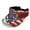 Bald Eagle Flag, variant on Retro USA Flag Sun Visor, Adjustable UV Protection Cap for Patriotic Gatherings & Summer Festivals