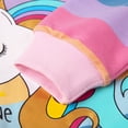 thumbnail image 5 of Toddle Girls Fall Sweatshirts Multicolor Casual Crewneck Unicorn Print Pullover Winter Clothes 4T 122, 5 of 5