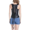 thumbnail image 4 of YouLoveIt Faux Leather Corset Vest Gothic Underbust Corset Busiter Women Waist Training Bustier Buckle Steel Boned Shapewear Plus Size Corset Bustier Basque, 4 of 7