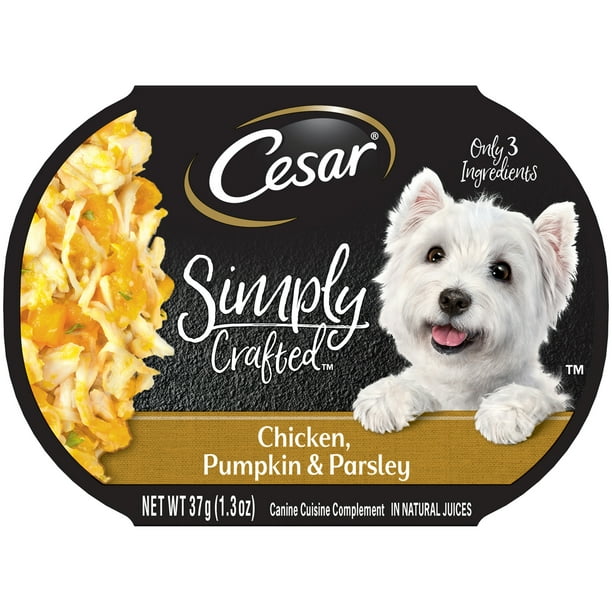 Cesar Simply Crafted Adult Wet Dog Food Cuisine Complement, Chicken