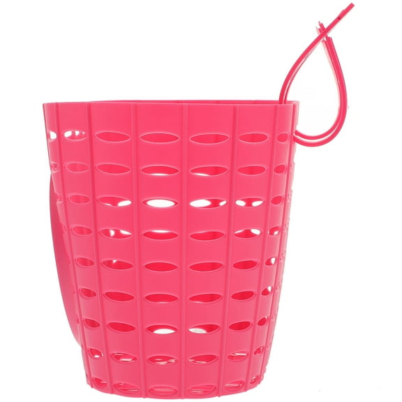 OULII Durable Pink Bike Basket for Storage Smooth Touch No Tools Needed