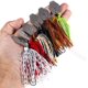 thumbnail image 4 of Señuelos de pesca, 6 uds., 10cm, 11g, señuelos de pesca con plantilla con cuchillas, plantillas de pesca multicolores para lubina, trucha, leucomas, 4 of 5