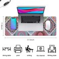 thumbnail image 5 of Long Mouse Pads for Desk,Multicolor Ethnic Mandala Pattern Desk Mats on Top Of Desks, Desk Mouse Pad Extra Large with 3mm Non-Slip Base and Stitched Edge for Gaming,Office,Work,Home 31.5"x11.8", 5 of 6