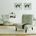 thumbnail image 3 of Designart "French Bird Flea Market" Upholstered Farmhouse Accent Chair - Arm Chair, 3 of 5