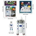 thumbnail image 5 of Jumbo Playset - Space from Deluxebase. 9-Piece Large Space Figurines Toy Set. Bag of Space Toys including Space Shuttle, Rocket and Astronauts. Great Space Gifts and Party Favors., 5 of 7