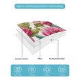 thumbnail image 5 of Pink Floral Twin XL Size Down Alternative Comforter,Lightweight Comforter Quilt Bedding Set with Pillow Shams Watercolor Flowers Leaves Plants Watercolor Bed Comforter Duvet Insert 68"x98", 5 of 7