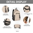 thumbnail image 4 of JIALIOU 14" Laptop Backpack Waterproof Airline Approved Stylish Casual Daypack for Travel Business College Work, Apricot, 4 of 8