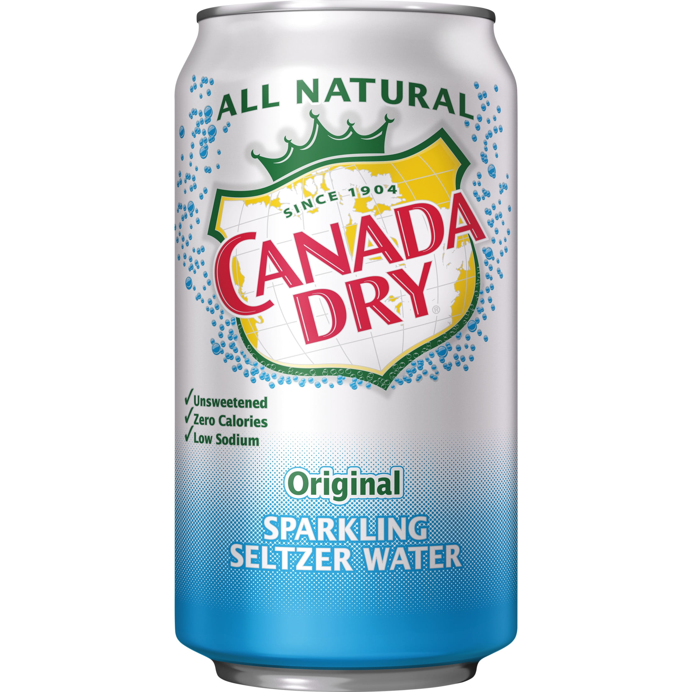 Canada Dry Original Sparkling Seltzer Water, 12 fl oz, 12 Pack Cans