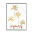 thumbnail image 5 of Stupell Industries Pink Flamingos Tropical Gold Outline Palm Trees Black Framed, 16 x 20, Design by Ziwei Li, 5 of 5