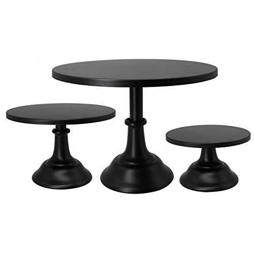 Set of 3 Pieces Cake Stands Iron Cake Holder Dessert Display Plate