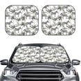 thumbnail image 2 of Sikiie Palm Trees Zebra Print Foldable Car Windshield Sun Visor, Car Window Sunshade Suitable for Sedan, SUV and Truck Car Accessories-Small, 2 of 6