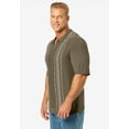 thumbnail image 3 of KingSize Men's Big & Tall No Tuck Sweater Polo, 3 of 4