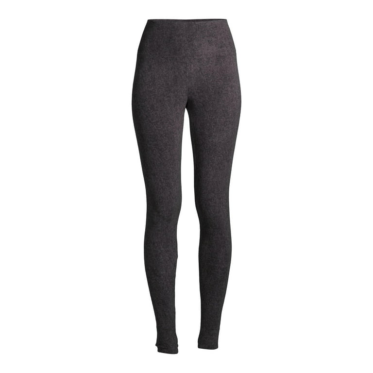 ClimateRight by Cuddl Duds Women's Stretch Fleece Base Layer High Waisted  Thermal Leggings 