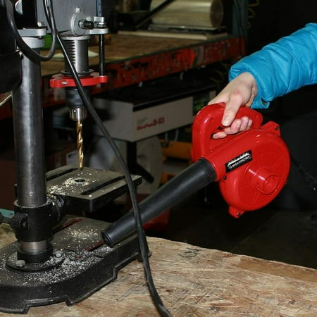 Stage Heat Variable Speed Blower - GardenHOME Compact Red 600 Watt Garage/Shop/ Blower/Patio Blower (16,500 Max RPM, 6 Variable Speed Control)