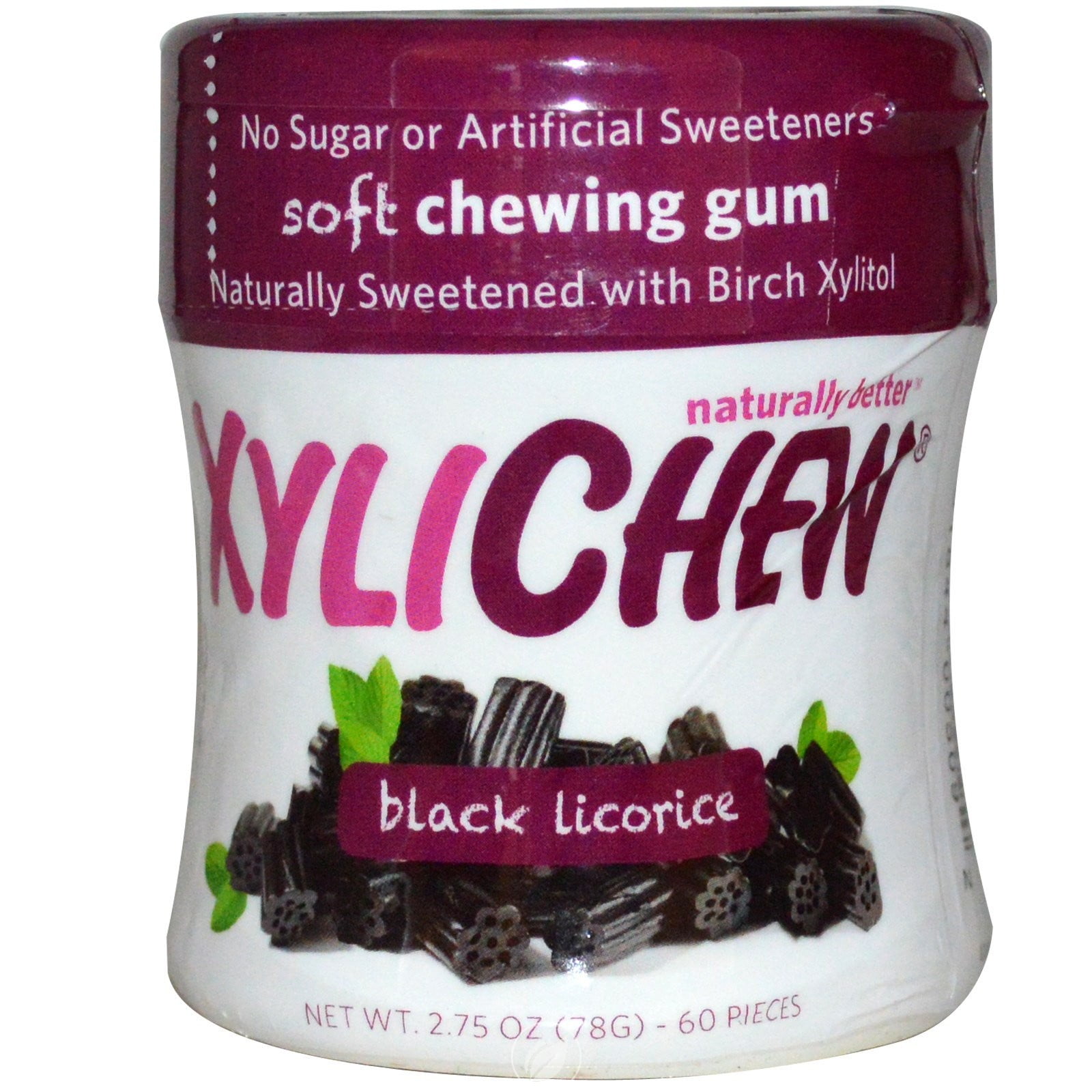 Xylichew Gum Licorice Jar 60 Ct by Xylichew, Pack of 2