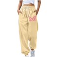 thumbnail image 2 of Gmdeguo Joggers for Women Breast Cancer Sweatpants Casual Jogging Bottoms Pants Athletic Active Sweatpants Running Gym Workout Yoga Drawstring Elastic Waist Lounge Trousers, 2 of 4