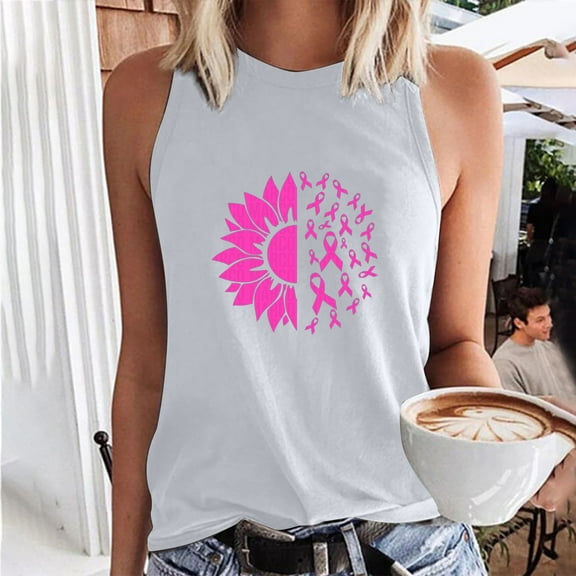 DailyTrove Women's Neon Sunflower Graphic Tank Top - Polyester Casual Summer & Festival Wear, Eye-Catching for Outings