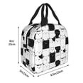 thumbnail image 4 of Kdxio Doodle Cute Cat Print Insulated Lunch Bag,Reusable Tote Lunch Box for Women Men,Leakproof Cooler Lunch Bags for Work Office Travel Picnic, 4 of 6