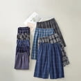 thumbnail image 3 of Novedad de verano, pantalones de pijama a cuadros de algodón, pijama de algodón suelto para el hogar, pantalones cortos transpirables con cintura elástica y parte inferior para dormir para hombre, 3 of 5