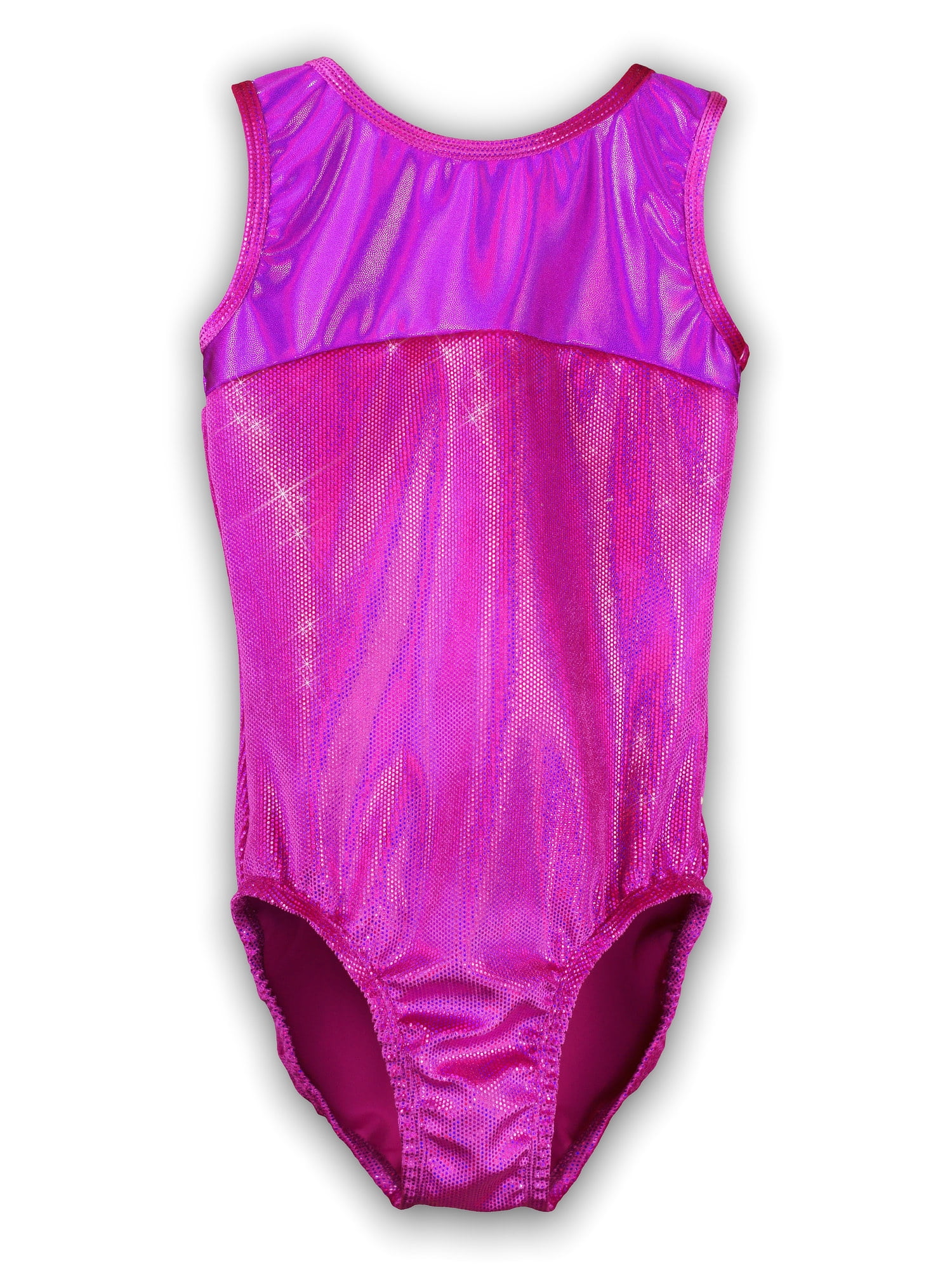 Leap Gear Gymnastics Leotard for Girls Princess/Berry Pink Hologram Velvet Leap Gear by
