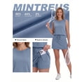 thumbnail image 4 of MINTREUS Womens 2 Piece Short Skort Set Summer Workout Tennis Skirt Athletic Sets, 4 of 7