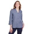 thumbnail image 1 of Blouse à Manches 3/4 en Chambray Extensible Collection Couronne pour Femmes DG562W, 1 of 2