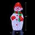 thumbnail image 5 of Northlight LED Lighted Snowman Commercial Grade Acrylic Outdoor Christmas Decoration - 34", 5 of 8
