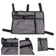 thumbnail image 4 of Sac de Marche, Sac de Rangement Multi-Poches pour Déambulateur Panier en Tissu Oxford Sac de Rangement pour Déambulateur Main Libre pour Fauteuil Roulant Sac de Rangement Latéral pour Déambulateurs Pliants, 4 of 8