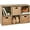 Light Oak, variant on UPPYL  8-Cube Storage Organizer with 11in Shelf Openings – Customizable Bookcase & Display Shelf w/3 Removable Back Panels for Living Rooms, Bedrooms, Home Offices Dark Gray