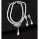thumbnail image 2 of Accesorios de boda, collar de diamantes de cristal y perlas nupciales Earri, 2 of 5