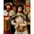 thumbnail image 2 of Master of Saint Sang 15x18 Black Ornate Wood Framed Double Matted Museum Art Print Titled - Ecce Homo (Early 16th Century), 2 of 5