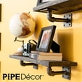 thumbnail image 3 of 1/2 In X 4 In Square Double Flange Shelf Bracket Kit, 4 Pack, 3 of 10