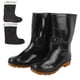 thumbnail image 1 of Botas de lluvia talla 41, impermeables, para jardín, hasta media pantorrilla, antideslizantes, cálidas y cómodas, para hombre, para jardín, lavado de autos, 1 of 14