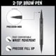 thumbnail image 4 of Natural Brow Eyebrow Pen, New 2-in-1 Dual-ended Microblading Eyebrow Pencil, With Micro-fork-tip And Precise Brush-tip, 4 of 5