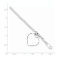 thumbnail image 2 of White Sterling Silver bracelet with Stations 7 in 18 mm 3, 2 of 2