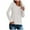 White, variant on Viikei Cardigan Sweaters for Women Plus Size Women's Round- Neck Recreational Pullover Knitting Sweater Long Sleeve Tops