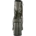 thumbnail image 4 of Sam Edelman Women's Codie Emerald Croccodile Print Leather Ankle Boots 6.5M, 4 of 5