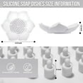 thumbnail image 5 of Silicone Soap Dishes with Draining - Lotus Shaped Bathroom Bar Soap Holder for Shower - Soap Tray for Kitchen Sink - Floral Shape Soap Saver for Counter Bathtub(1/4 Pack), 5 of 7