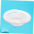 thumbnail image 3 of OULII Bain Assis Toilette Plastique Blanc pour Femmes Lot de 1, 3 of 8