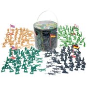 Army Men Action Figures - 202 Pieces with American British German & Japanese Soldiers