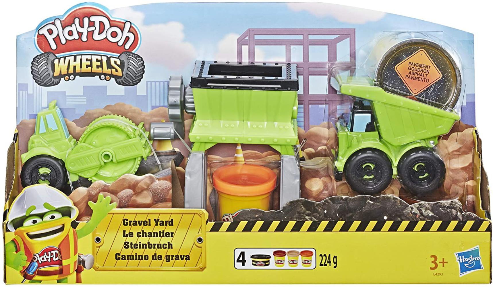Play-Doh Wheels Gravel Yard Construction Toy, Gravel grinder with 